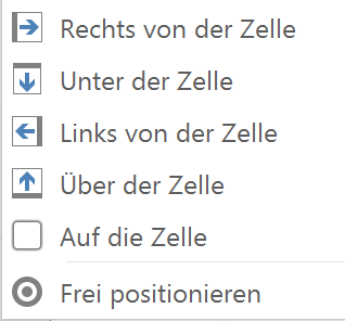 Excel Add-In Positionierung von Barcodes