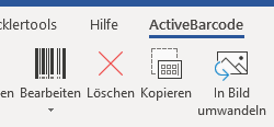 Barcode Add-In für Microsoft® Word® 365, 2021, 2019, 2016, 2013, 2010