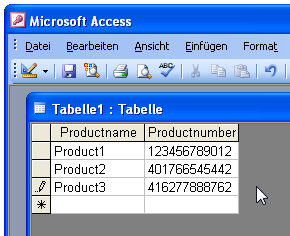 Barcode, Access 2000, XP, 2003