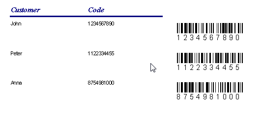 Barcode, Access 2000, XP, 2003