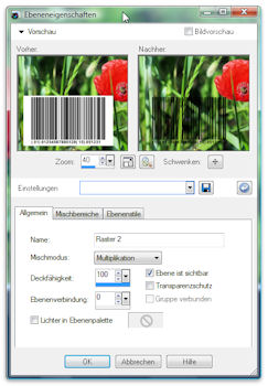 Barcode, Bildbearbeitung