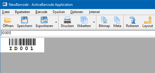 Serien-Export von Barcodes