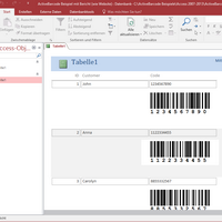 Barcodes in Access