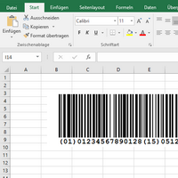 Excel<br>Barcode-Grafik