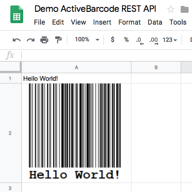 ActiveBarcode: Google Workspace