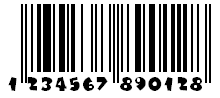 Barcode @ Font: Comix, 14pt, Standard